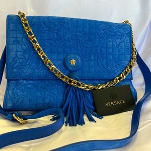 Versace Medusa Suede bag
